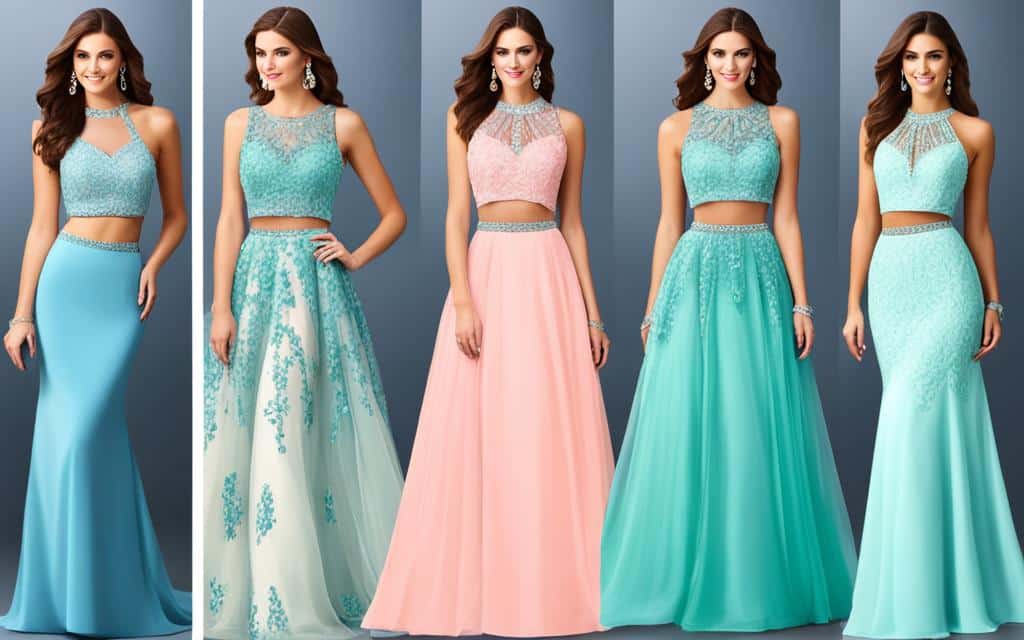 two piece prom dresses 2024